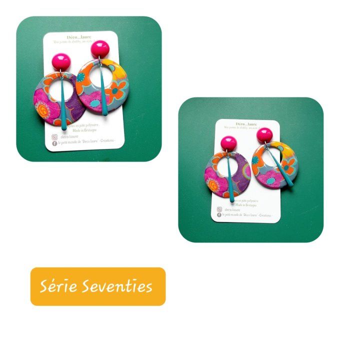 Boucles d'oreilles Seventies 
