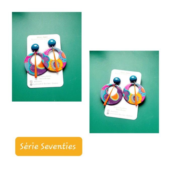 Boucles d'oreilles Seventies 