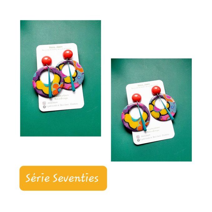 Boucles d'oreilles Seventies 