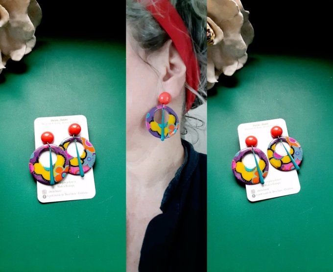 Boucles d'oreilles Seventies 