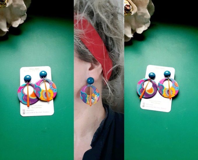 Boucles d'oreilles Seventies 