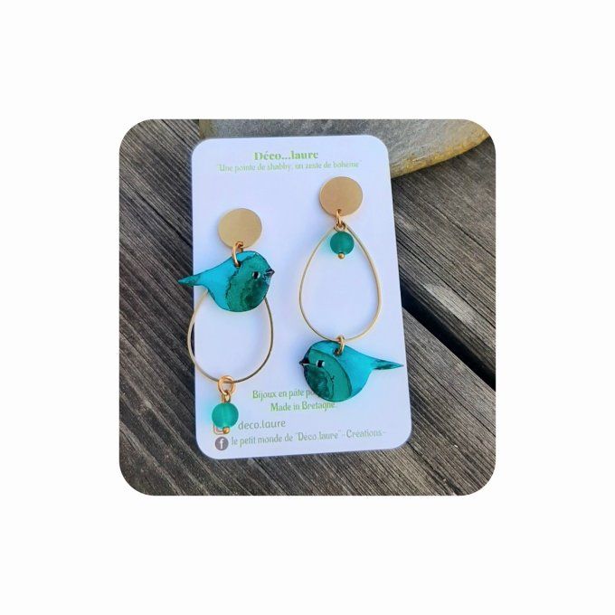Boucles d'oreilles Birdy 