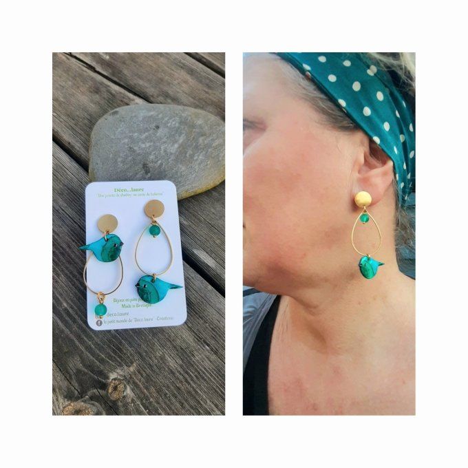 Boucles d'oreilles Birdy 
