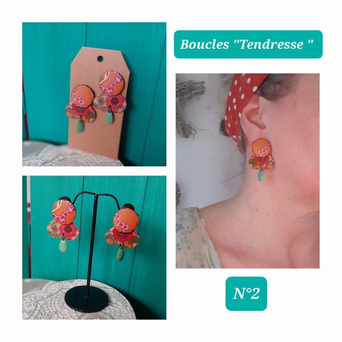 Boucles d'oreilles "Tendresse"