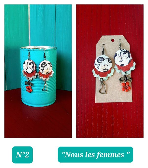 Boucles d'oreilles "Nous les femmes "
