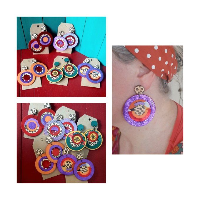 Boucles d'oreilles "Disco"