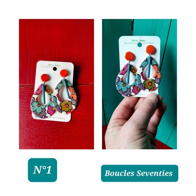 Boucles d'oreilles Seventies 