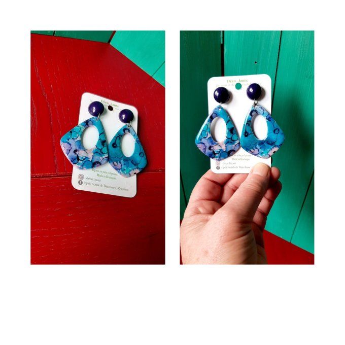 Boucles Fleurs bleues