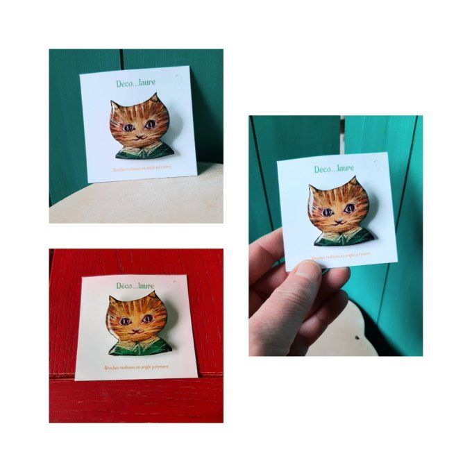 Broche chat