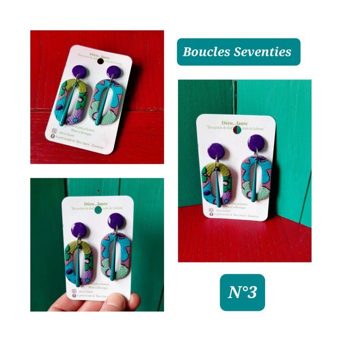 Boucles d'oreilles Seventies 