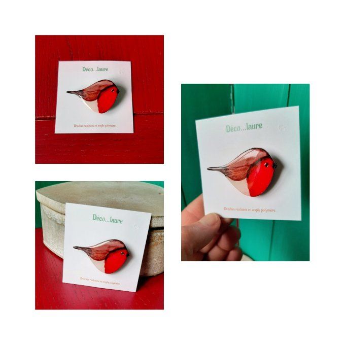 Broche Robin