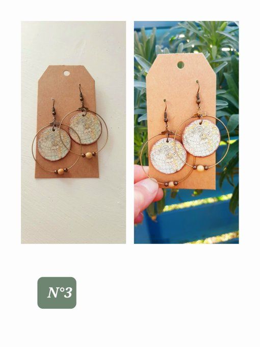 Créoles vintage Mappemonde