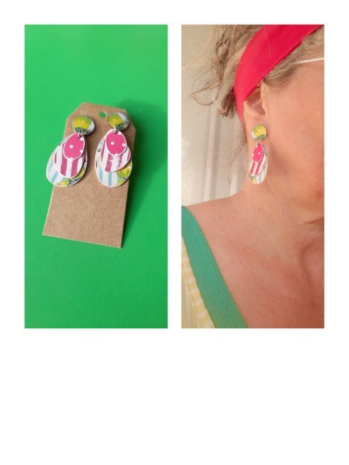 Boucles "Eclats de papier"
