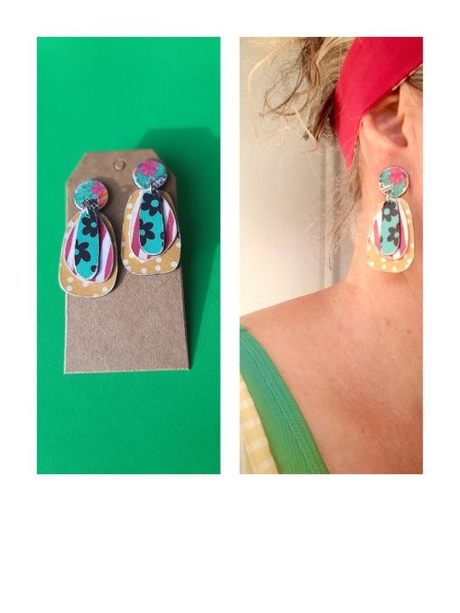 Boucles "Eclats de papier"