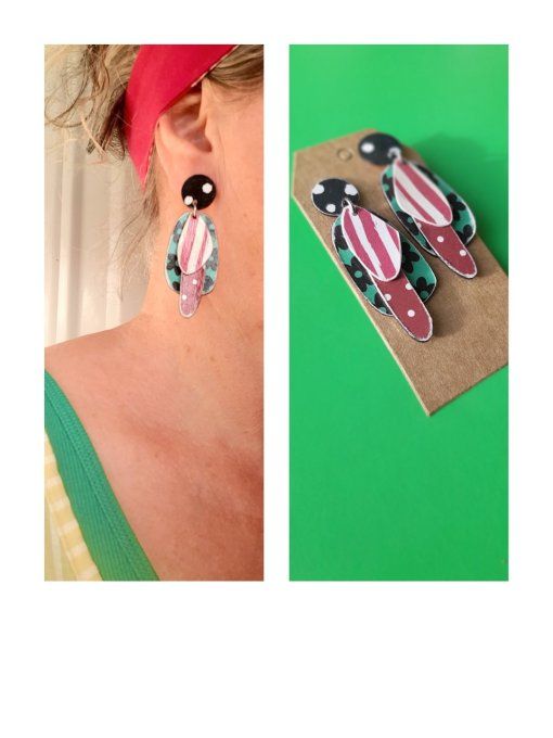 Boucles "Eclats de papier"