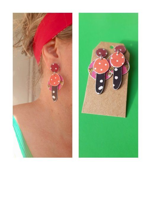 Boucles "Eclats de papier"
