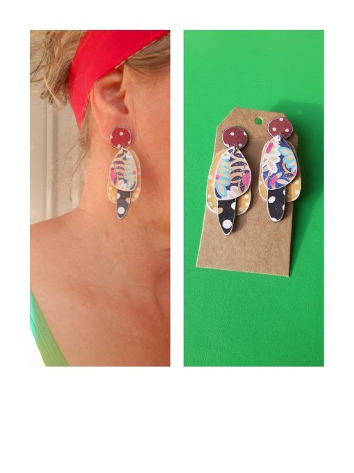 Boucles "Eclats de papier"