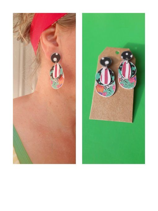 Boucles "Eclats de papier"
