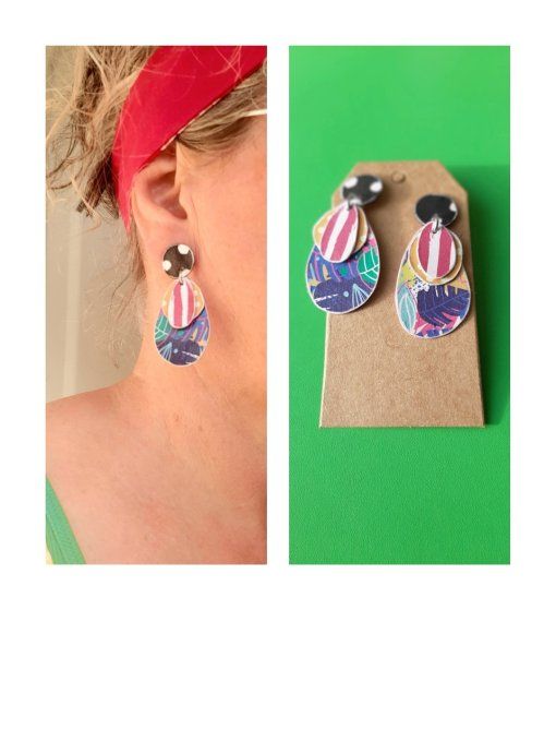 Boucles "Eclats de papier"