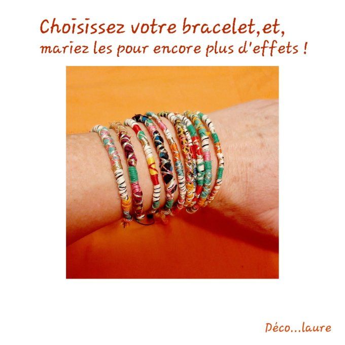 Bracelet colorés Atebas. (5 modèles).